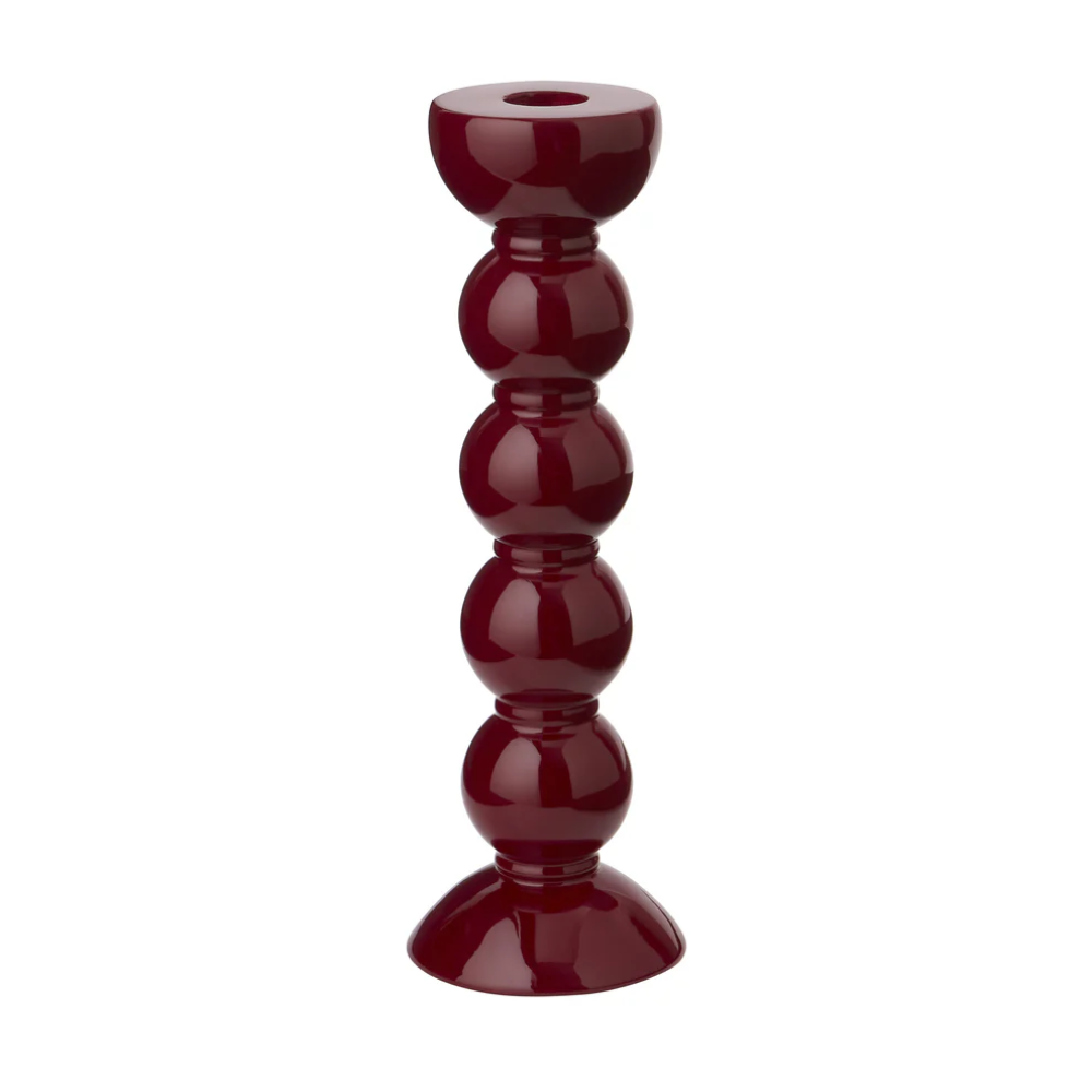 Cherry Bobbin Candlestick 24cm