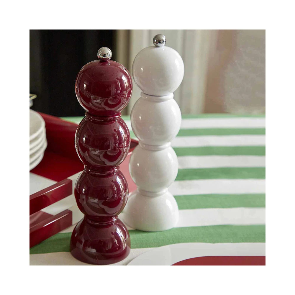 White Bobbin Salt or Pepper Mill - Image 2