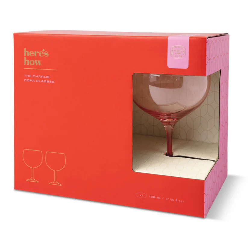 Blush & Cherry Charlie Copa Glass - Image 2